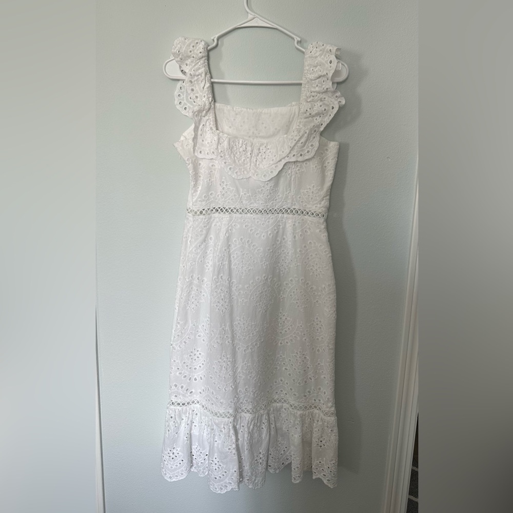 Sam Edelman Ruffle Eyelet Dress - Picture 3 of 7